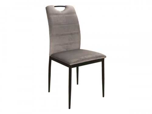 Комплект обеденный SIGNAL: стол Flip (дуб Артизан) + 4 стула Rip Velvet (серый)