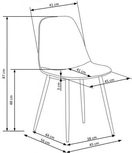 Стул PL- HALMAR K-317