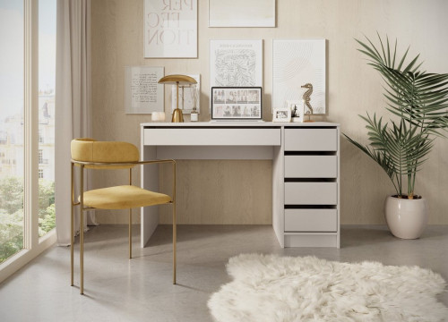 Стол туалетный письменный Perfect Home Ада/Ada 5S/120 с 5 ящиками Кашемир