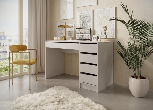 Стол туалетный письменный Perfect Home Ада/Ada 5S/120 с 5 ящиками Кашемир
