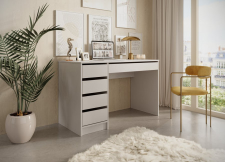 Стол туалетный письменный Perfect Home Ада/Ada 5S/120 с 5 ящиками Кашемир