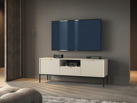 Тумба под телевизор Perfect Home Новая/ Nova с черными ножками RTV154 Кашемир