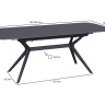 Стол керамический Avn- DELF 160-204x90 Ceramic Grey