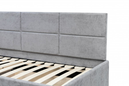 Кровать с двумя ящиками 80х200 см BIO- Софт Камелот (серый) 