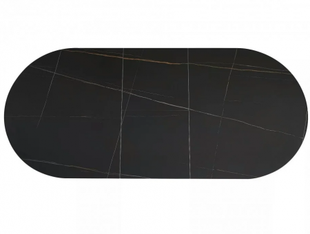 Стол SIGNAL Gaston CERAMIC 140(180)*80 ЧЕРНЫЙ/ЧЕРНЫЙ 