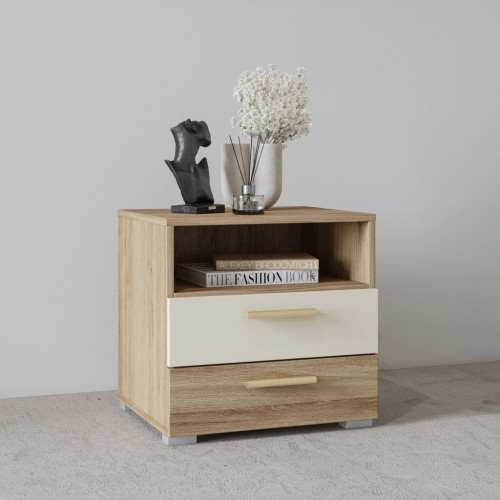 Спальный комплект Helvetia VERTINA (дикий дуб/  дуб-песочно-бежевый)