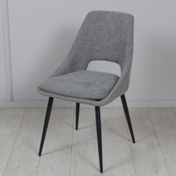 Стул обеденный TOP- Нано темно-серый (ноги черный)    