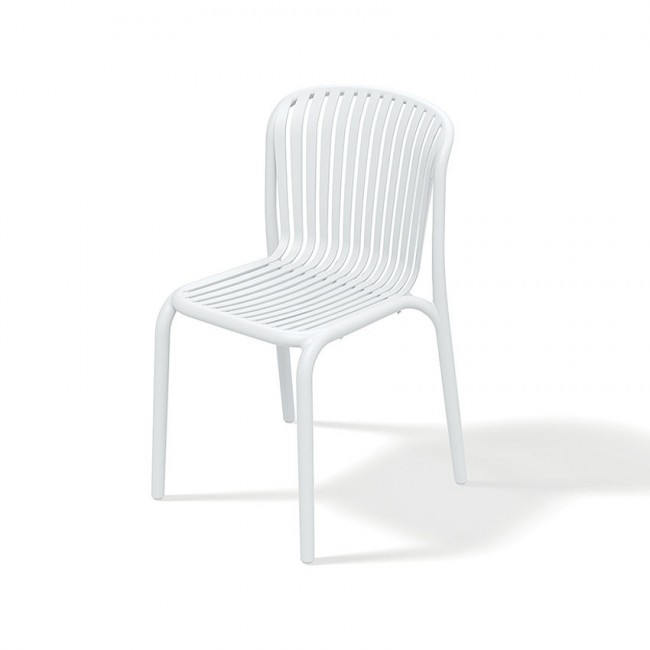 Стул уличный обеденный VLL- FERNE Berne (белый, молочный)