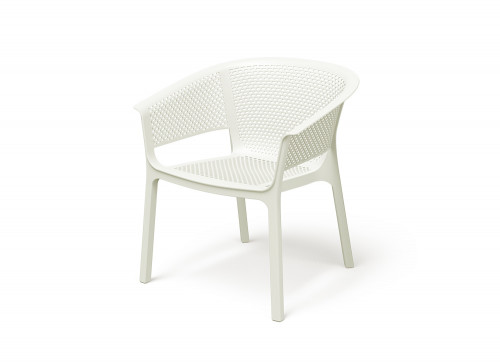 Лаунж-кресло уличное VLL- FERNE Nexo (коричневый, молочный)