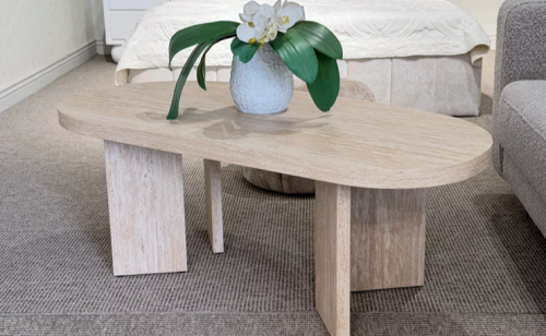 Стол кофейный CRV-Saonara, Travertin 120 см