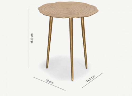 Стол журнальный CRV- Stem Stem S, Antique finish 39 см., золотистый