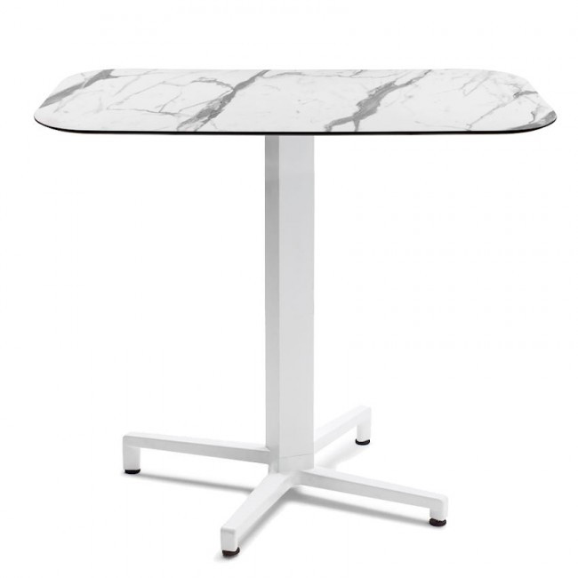 Стол для кафе VLL- SCAB Domino Folding 70x70 (белый мрамор)