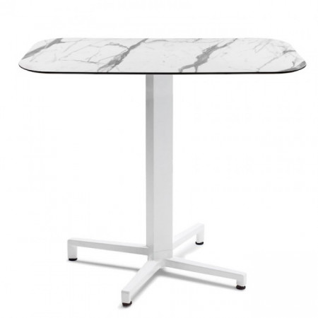 Стол для кафе VLL- SCAB Domino Folding 70x70 (белый мрамор)