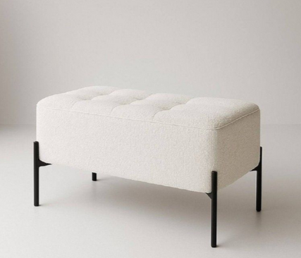 Пуф Mil- Parallel 70х40х40 см Белый (3009)