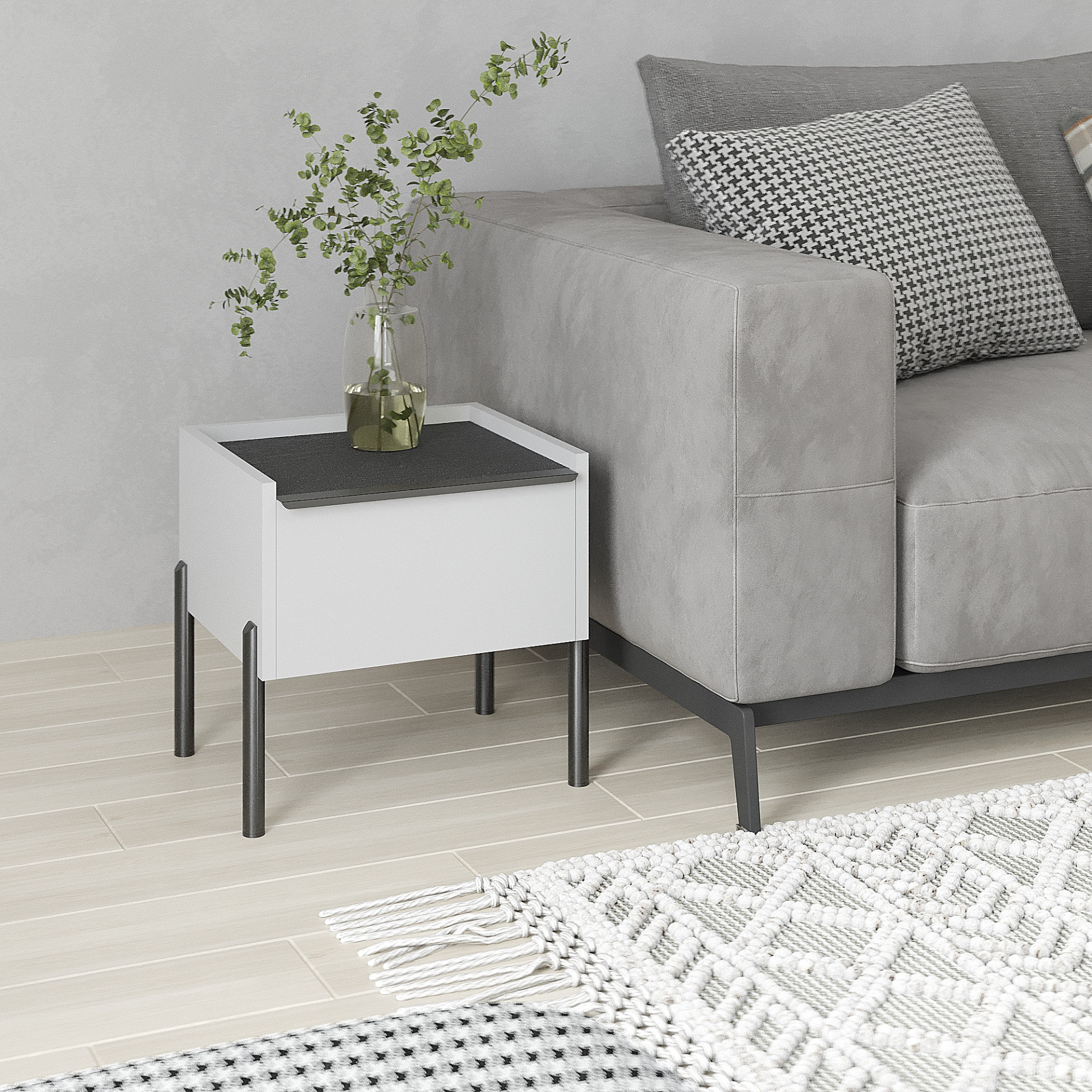 Тумба прикроватная 40х40х35 см KOD- ТУ-Ларго