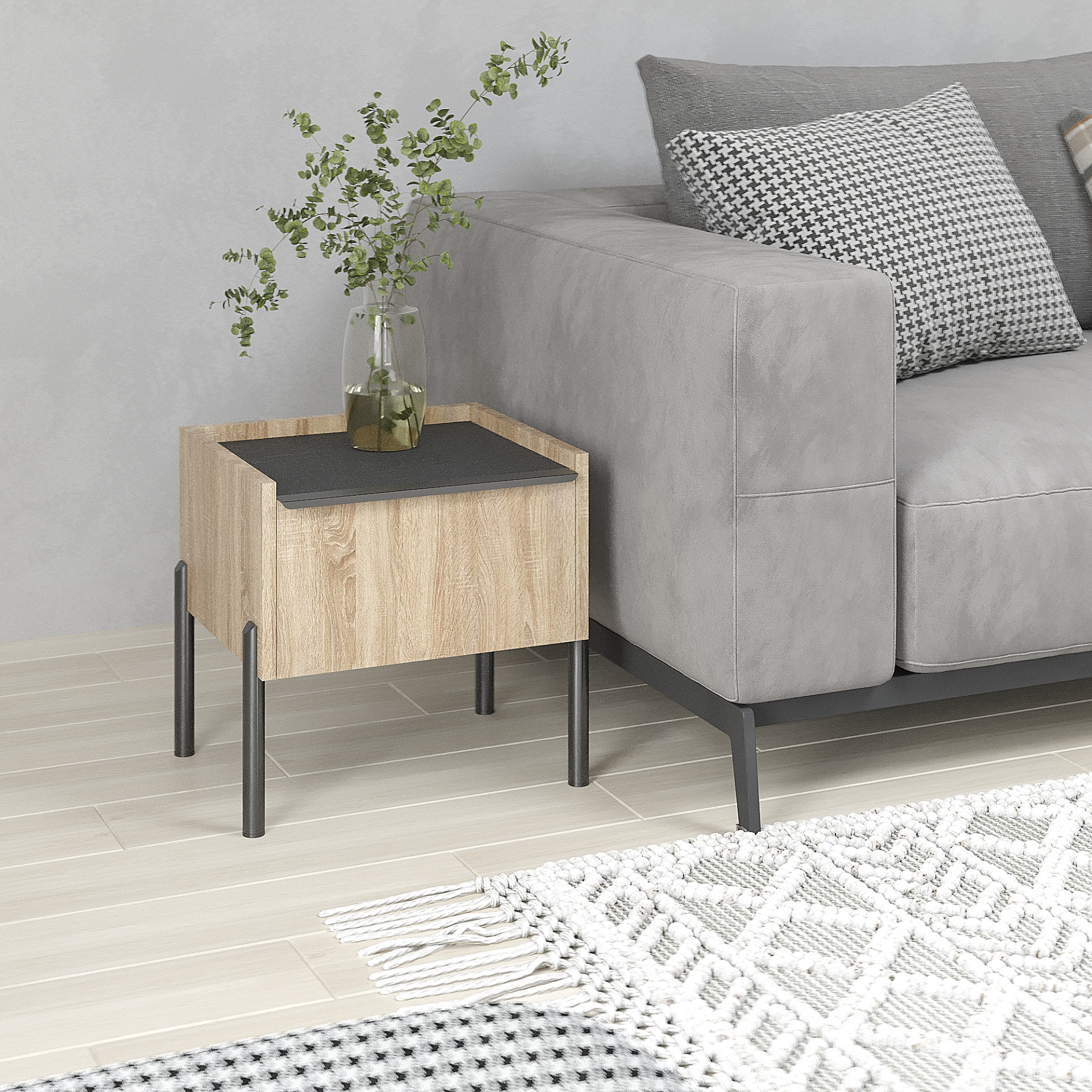 Тумба прикроватная 40х40х35 см KOD- ТУ-Ларго