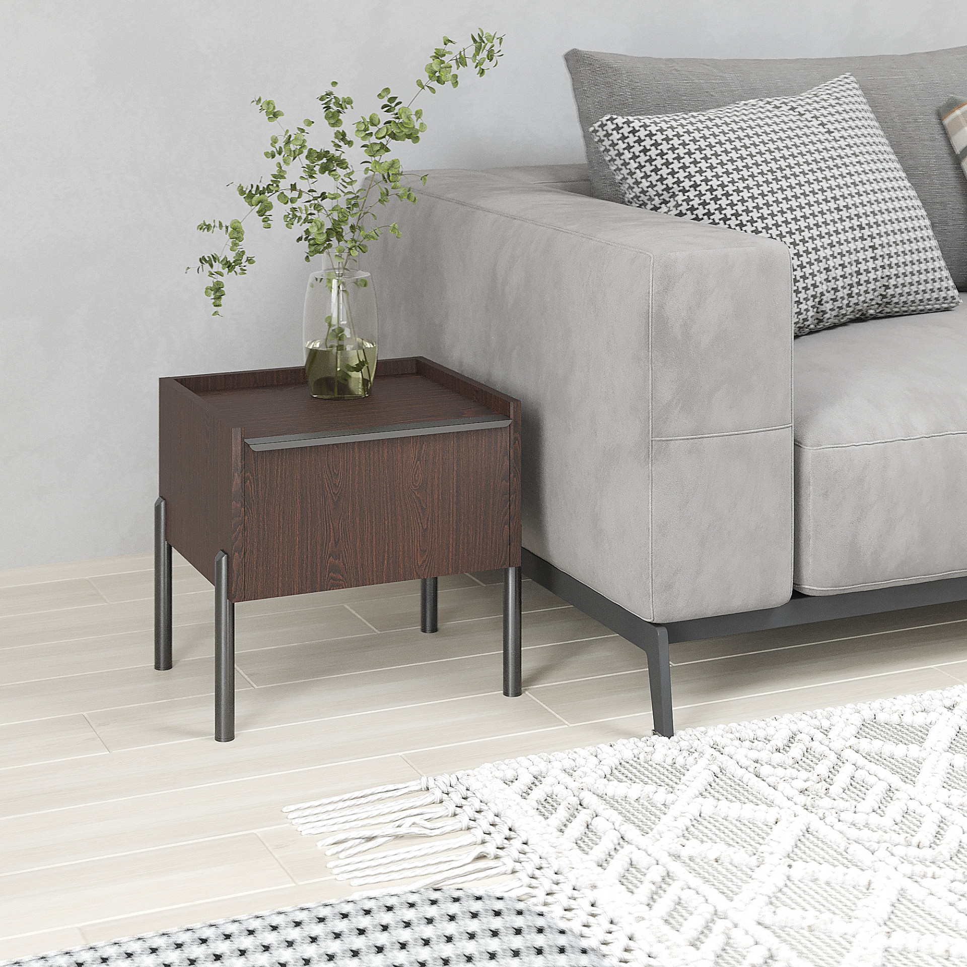 Тумба прикроватная 40х40х35 см KOD- ТУ-Ларго