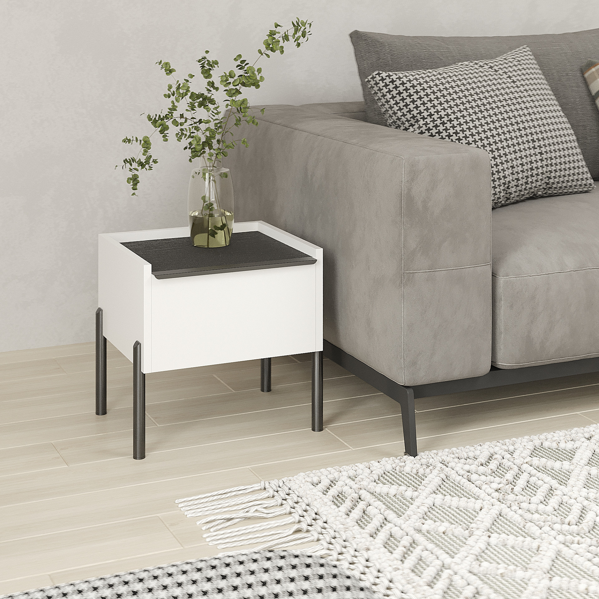 Тумба прикроватная 40х40х35 см KOD- ТУ-Ларго