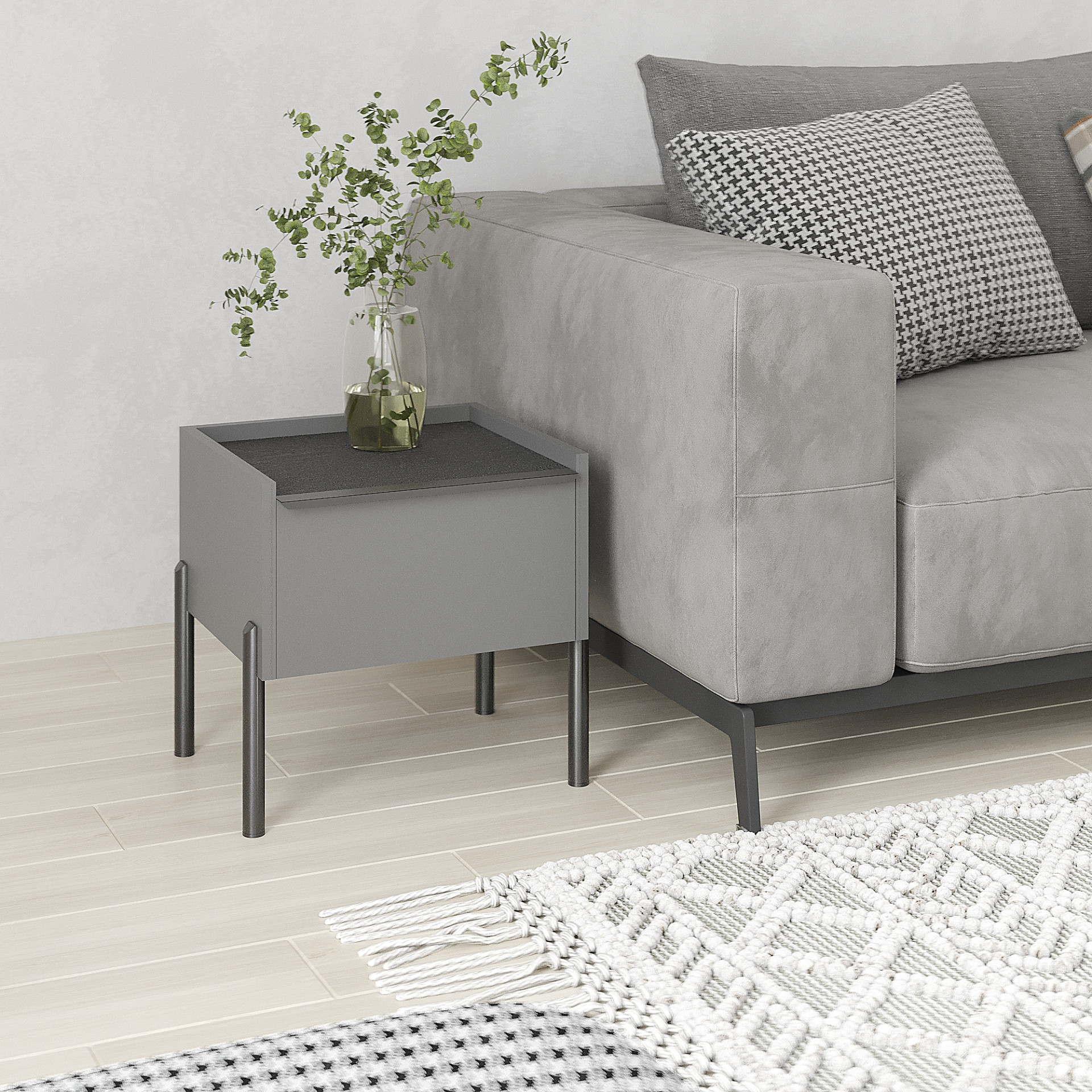 Тумба прикроватная 40х40х35 см KOD- ТУ-Ларго