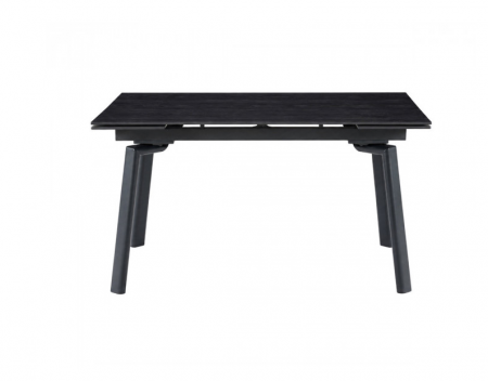 Стіл обідній розкладний INI- BELFORD CERAMIC 140(200)*80 чорний горіх/чорний