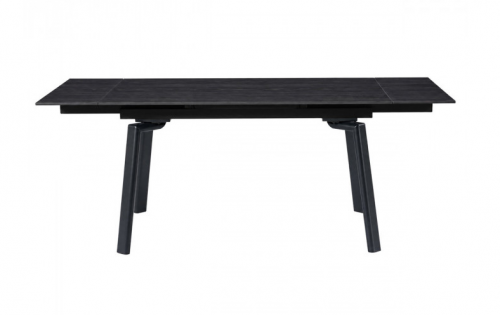 Стіл обідній розкладний INI- BELFORD CERAMIC 140(200)*80 чорний горіх/чорний