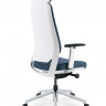 Крісло керівника LUX- FILO-A WHITE (WHITE + BLUE) ергономічне
