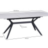 Стол керамический Avn- DELF 160-204x90 Ceramic White