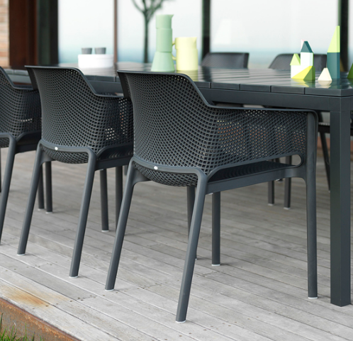 Кресло из полипропилена Nardi Outdoor DEI- Net (белый, антрацит, коралловый)