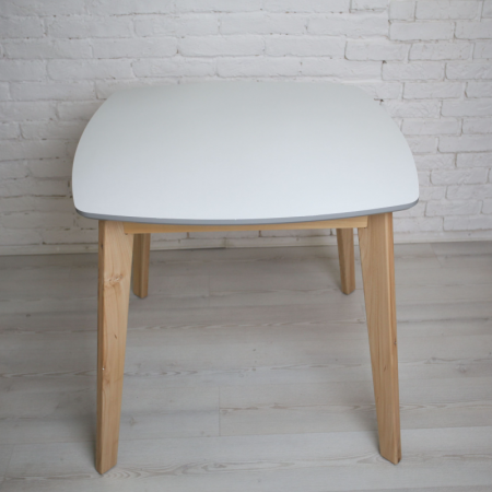 Стол квадратный кухонный (дерево, МДФ, HPL) Ont- Джузеппе Белый