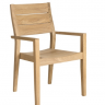 Кресло из дерева Alexander Rose TEA- ROBLE HIGHBACK STACKING ARMCHAIR