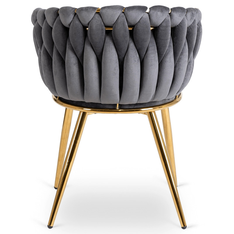 Кресло Ont- CAPI серый велюр