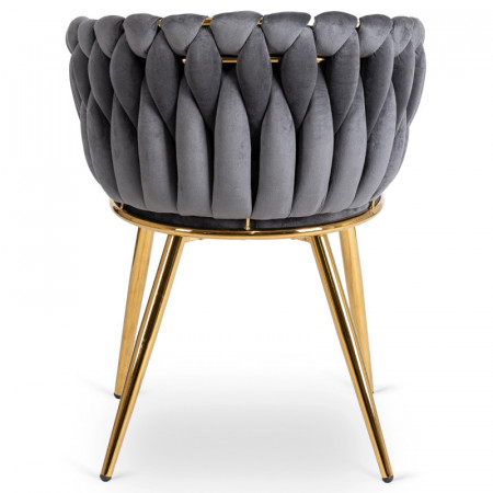 Кресло Ont- CAPI серый велюр