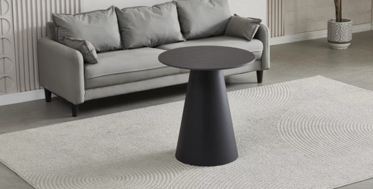 Стол кофейный CRV- Nox, Black top black base 60*60 cm