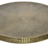 Стол журнальный CRV- Mone, Brass antique top black base 35 см., золотистый