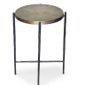 Стол журнальный CRV- Mone, Brass antique top black base 35 см., золотистый