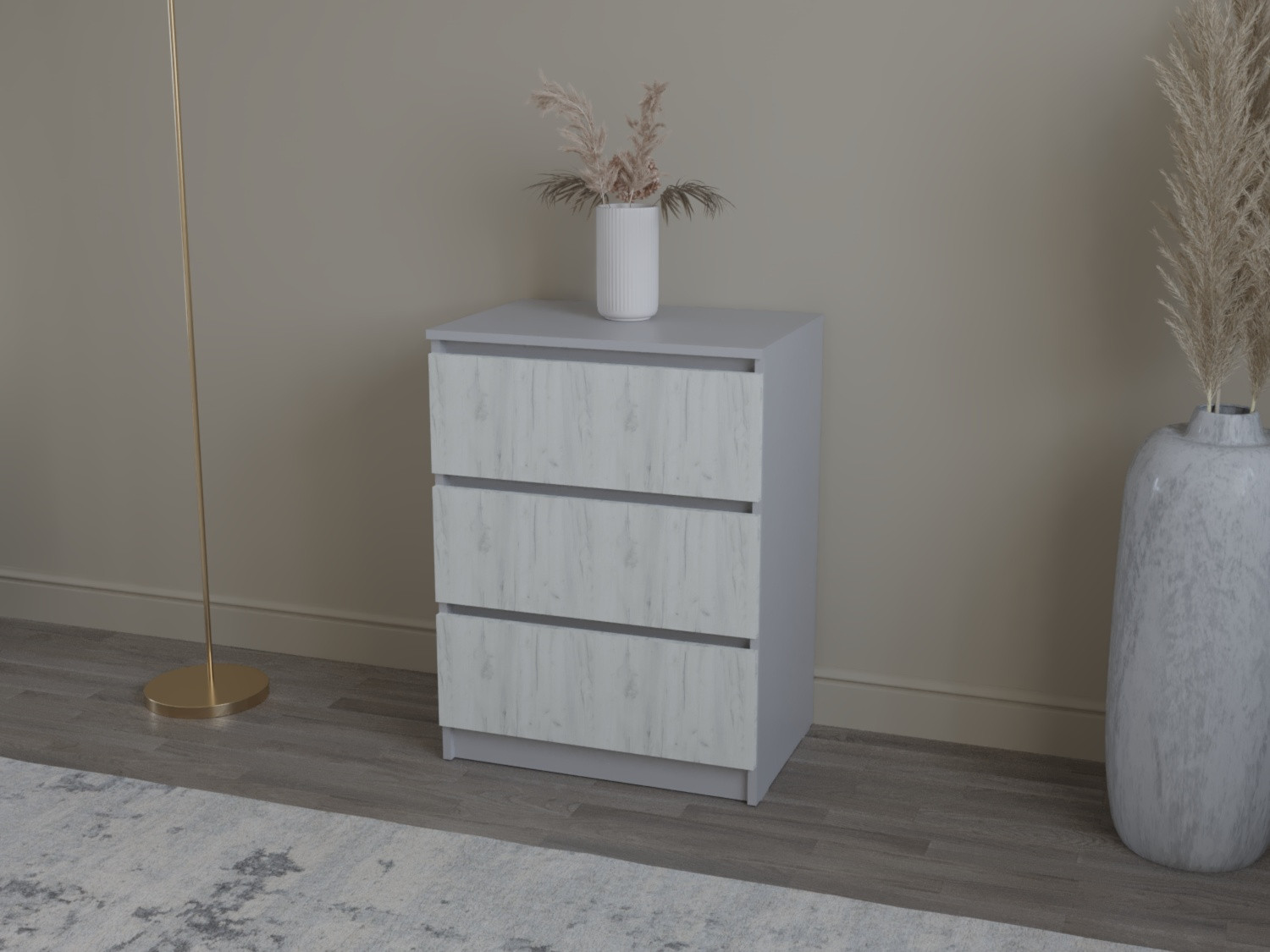 Комод на 3 шухляды ViA- Таун ТК-8