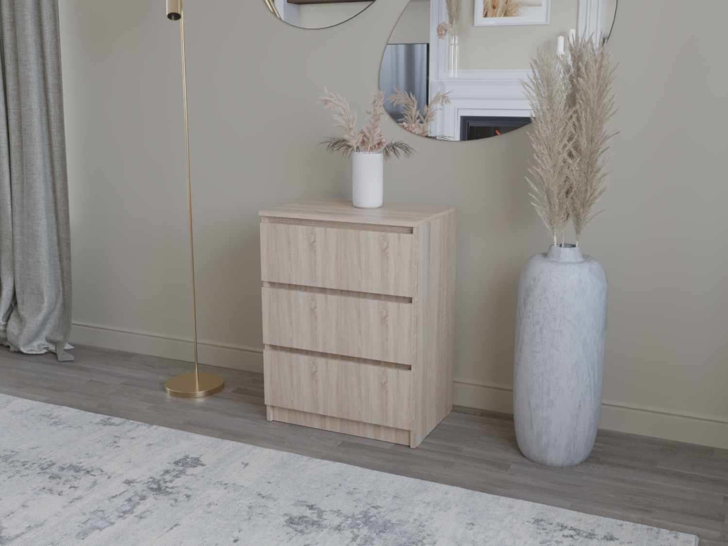 Комод на 3 шухляды ViA- Таун ТК-8