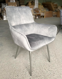 Кресло Premium EVRO-  Jack  C2523 велюр цвет серый металик