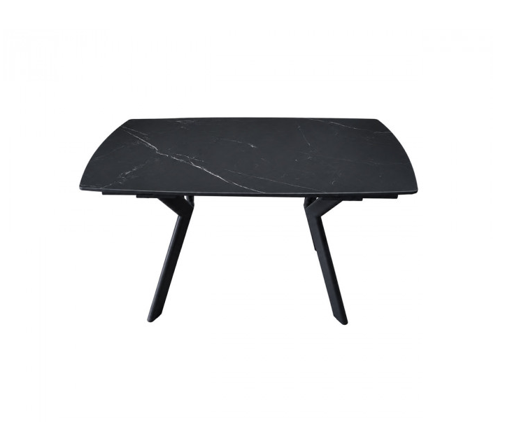 Стіл обідній розкладний INI- NOREEN CERAMIC 140(200)*80  чорний /чорний 