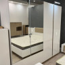 Шкаф Perfect Home Arco (Marco) 4D2S/220 с зеркалом  белый глянец/дуб грандсон