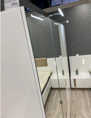 Шкаф Perfect Home Arco (Marco) 4D2S/220 с зеркалом  белый глянец/дуб грандсон