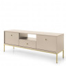 Тумба под TV Perfect Home Моно/Mono 2-дверная с 1 ящ., золотые ножки MRTV154 Беж песочный