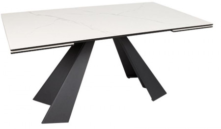 Стол обеденный модерн NL- DELTA (керамика белый)