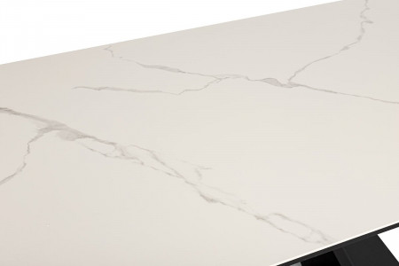 Стол обеденный модерн NL- DELTA (керамика белый)