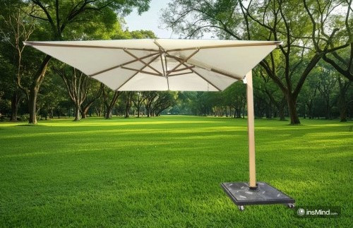 Зонт алюминиевый с вращением 360 гр. ZST- XL ALU Lux 3X3 м (спицы под дерево)