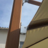 Зонт алюминиевый с вращением 360 гр. ZST- XL ALU Lux 3X3 м (спицы под дерево)