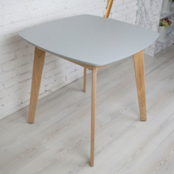 Стол квадратный кухонный (дерево, МДФ, HPL) Ont- Джузеппе Серый