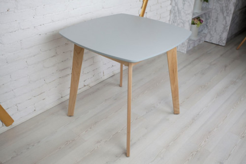 Стол квадратный кухонный (дерево, МДФ, HPL) Ont- Джузеппе Серый