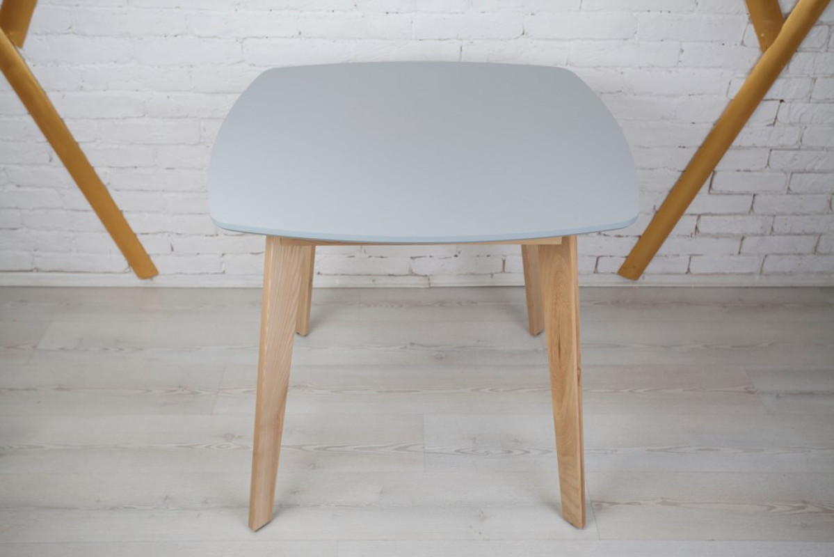 Стол квадратный кухонный (дерево, МДФ, HPL) Ont- Джузеппе Серый