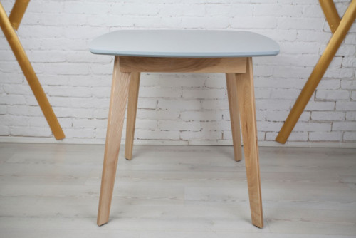 Стол квадратный кухонный (дерево, МДФ, HPL) Ont- Джузеппе Серый